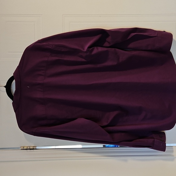 Tommy Bahama Shirt Mens Large purple Button Up Long Sleeve silk cotton - Picture 7 of 7